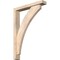 Ekena Millwork Thorton Block Smooth Bracket w/ Offset Brace, Douglas Fir, 3 1/2"W x 20"D x 28"H BKT0402X20X28THR05SDF - alternate 1